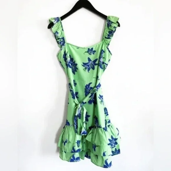 Likely Mini Charlotte Dress In Green Petal. NWT. Size 10 - Picture 5 of 13